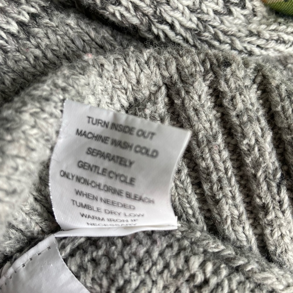 Method Brand Men's Grey Long Sleeve 1/4 Zip Mock Neck Sweater Size Large - Picture 7 of 11
